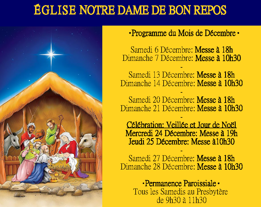 AFFICHE NOEL JAUNE